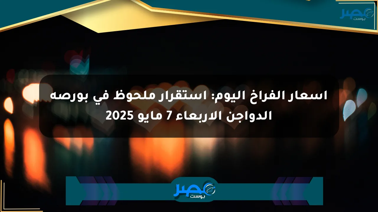 أسعار الفراخ اليوم: استقرار ملحوظ في بورصة الدواجن الأربعاء 7 مايو 2025 الان