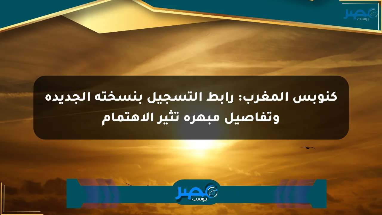 كنوبس المغرب: رابط التسجيل بنسخته الجديدة وتفاصيل مبهرة تثير الاهتمام الان