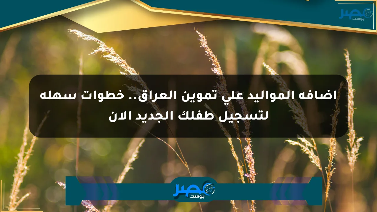 إضافة المواليد على تموين العراق.. خطوات سهلة لتسجيل طفلك الجديد الآن الان