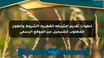 خطوات تقديم الشرطة القطرية: الشروط والطول المطلوب للتسجيل عبر الموقع الرسمي الان